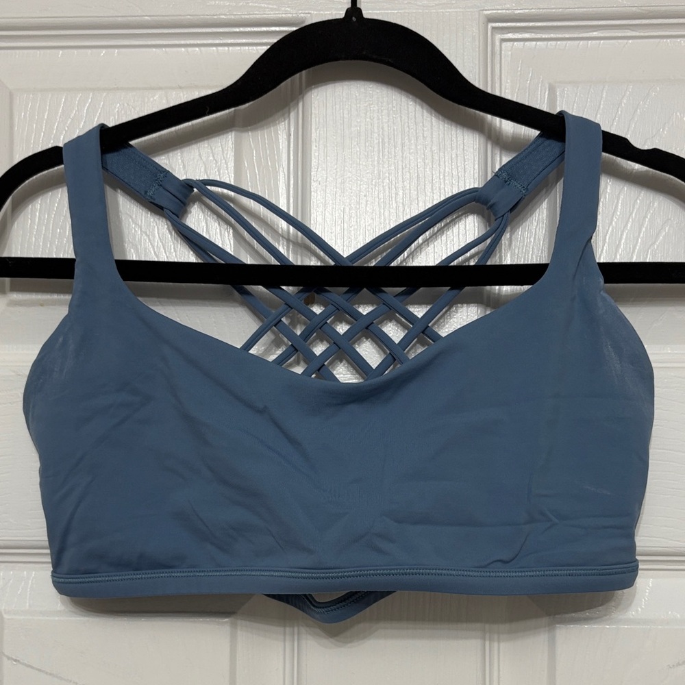 Lululemon Athletica Blue Crisscross Sports Bra